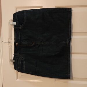 LOFT Petite Jean Skirt
